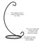 Ornativity Black Ornament Display Stand - Air Plant Terrarium Planter or Crystal Glass Witch Ball Holder Table Top Party Decorations Stands with Hanger Hook - Pack of 4